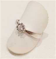 Anello Vidali Gioielli Donna in Oro bianco Zircone ANOR-11-34 - ANOR-11-34